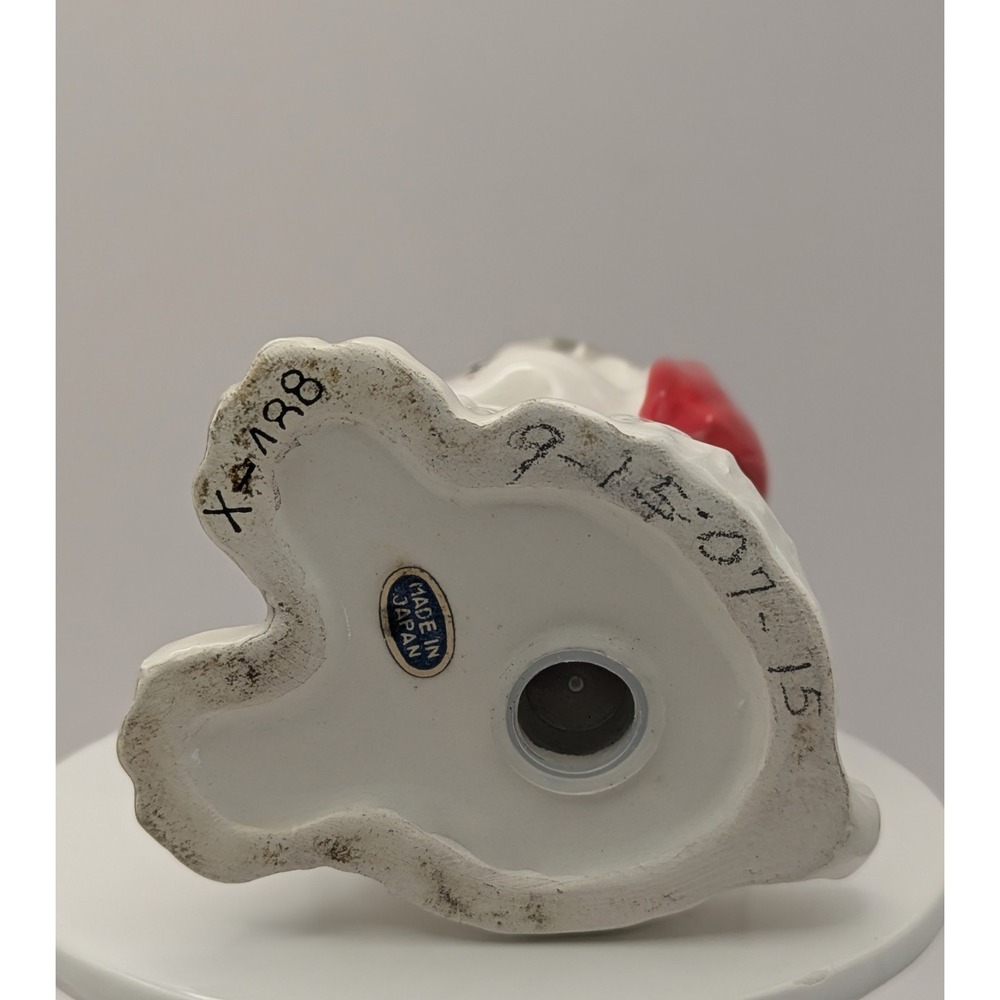 Vintage Christmas White Dogs Salt And Pepper Shakers X-488 Santa Hat. Japan - Picture 8 of 16